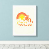 行くぞ！横向きタイポグラフィ キャンバスプリント (インサイチュ (ウッドフロア))