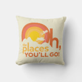 行くぞ！横向きタイポグラフィ クッション (正面)