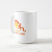 行くぞ!横向きタイポグラフィ コーヒーマグカップ (正面左)