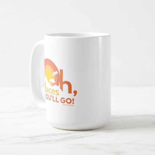 行くぞ！横向きタイポグラフィ コーヒーマグカップ (正面左)