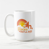 行くぞ!横向きタイポグラフィ コーヒーマグカップ (左)