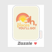 行くぞ!横向きタイポグラフィ シール (シート)