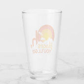 行くぞ！横向きタイポグラフィ タンブラーグラス (裏面)