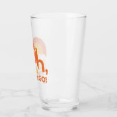 行くぞ！横向きタイポグラフィ タンブラーグラス (左)