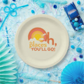 行くぞ！横向きタイポグラフィ ペーパープレート (パーティー)