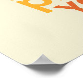 行くぞ！横向きタイポグラフィ ポスター (角)