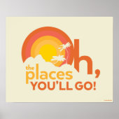 行くぞ！横向きタイポグラフィ ポスター (正面)