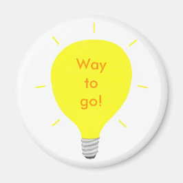 行くぞ!確認前向き電球の磁石 マグネット