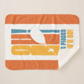 行くぞ！背の高いレトロタイポグラフィ シェルパブランケット (正面(横))