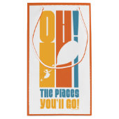 行くぞ！背の高いレトロタイポグラフィ スモールペーパーバッグ (裏面)