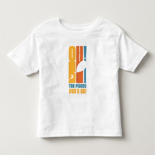 行くぞ！背の高いレトロタイポグラフィ トドラーTシャツ (正面)