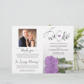 行くぞ!薄紫パープルバラモダン結婚式 プログラム (スタンド正面)