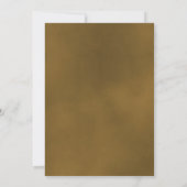 行くぞ！金ゴールドエレガントオークレーバラロマン結婚ティック 招待状 (裏面)