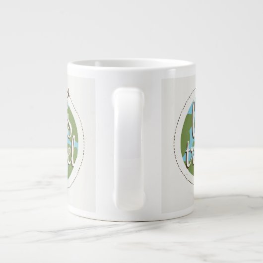 行くために割り当てます旅行 ジャンボコーヒーマグカップ (裏面)