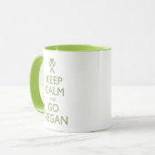 行くために平静をビーガン保って下さい マグカップ (正面左)