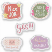 行くだけ保の可愛い引用文スクラップブック作り シール (正面)