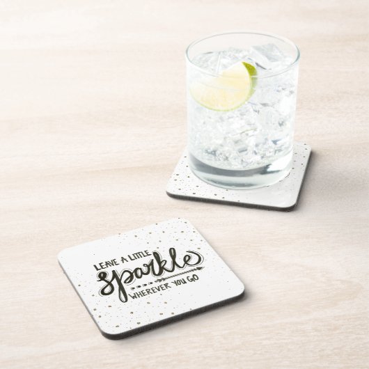 行くところはどこでも少し輝きを残して下さい コースター (右側)