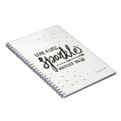 行くところはどこでも少し輝きを残して下さい ノートブック (右側)