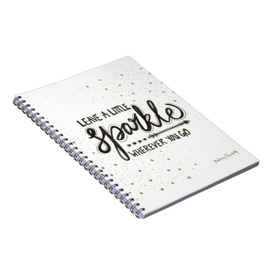 行くところはどこでも少し輝きを残して下さい ノートブック (右側)