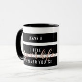 行くところはどこでも少し輝きを残して下さい マグカップ (正面左)