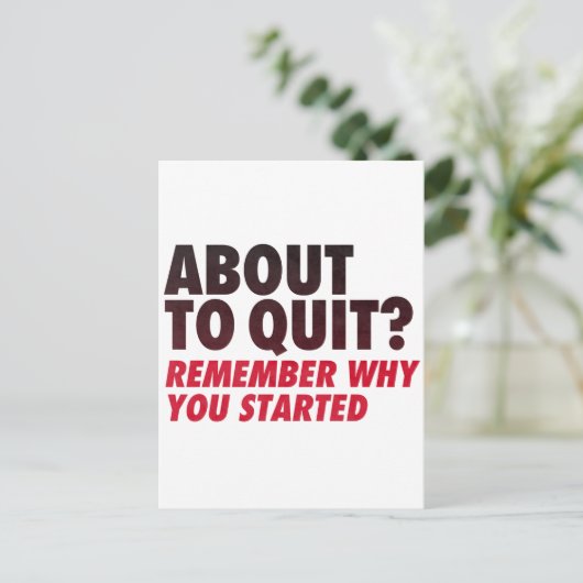 行くやめのか?モチベーションを始めた理由を覚えている ポストカード (スタンド正面)