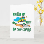 行くキャンプ カード (黄色い花)