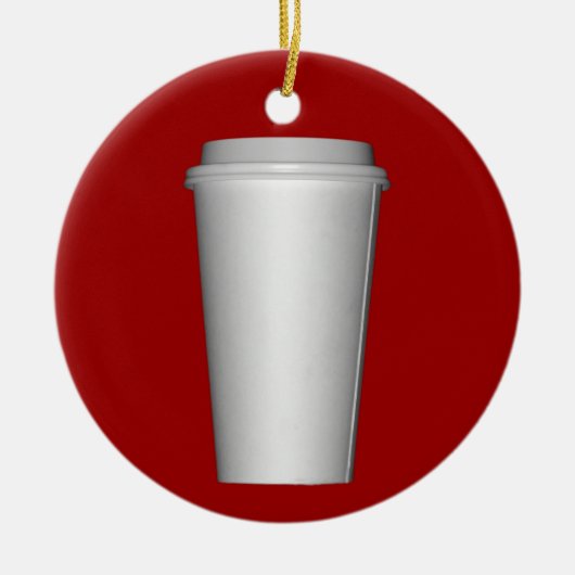 行くコップ セラミックオーナメント (正面)