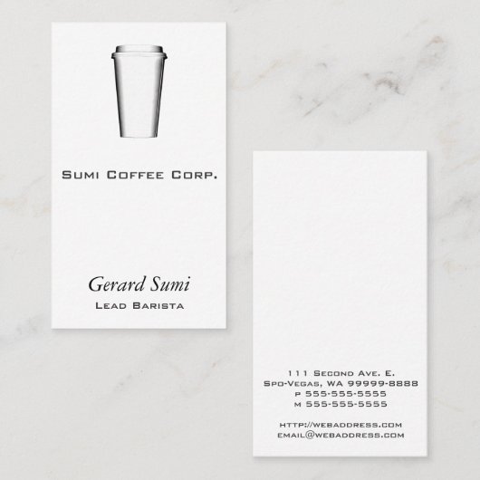 行くコップ 名刺 (正面/裏面)