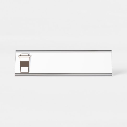 行くコーヒー デスクネームプレート (正面)