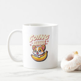 行くバナナおもしろいかわいいコルギ コーヒーマグカップ