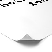 行くビーガン何も良い存在として味がない ポスター (角)