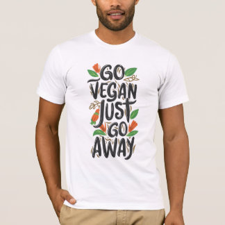 行くビーガン行遠くにく Tシャツ