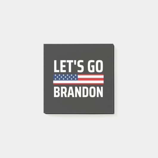 行くブランドンチャントjoeバイデン氏おもしろい行くbra行く ポストイット (正面)