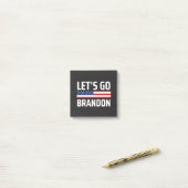 行くブランドンチャントjoeバイデン氏おもしろい行くbra行く ポストイット (デスク上)