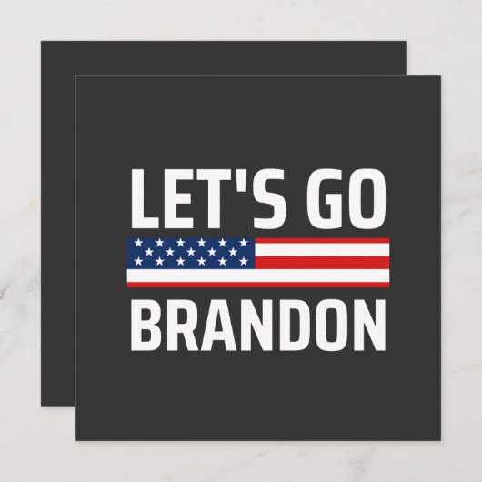 行くブランドンチャントjoeバイデン氏おもしろい行くbra行く 招待状 (正面/裏面)