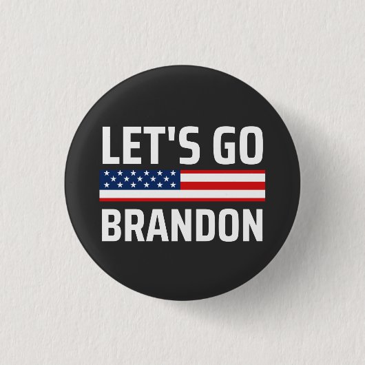 行くブランドンチャントjoeバイデン氏おもしろい行くbra行く 缶バッジ (正面)