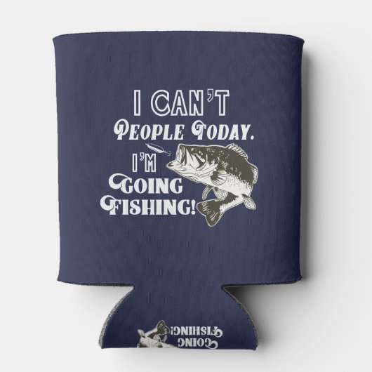 行く人が魚釣りおもしろい引用文バス 缶クーラー (裏面)