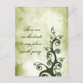 行く価値のある場所への近道はない ポストカード (正面)