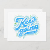 行く保動機インスピレーションが引用文を促進 ポストカード (正面/裏面)