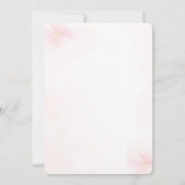 行く先はどこ?彼女の旅立ちを祝う招待状 招待状 (裏面)