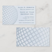 行く全体的にエレガントな淡いブルーのモダンな企業の 名刺 (正面/裏面)