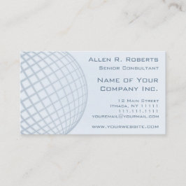 行く全体的にエレガントな淡いブルーのモダンな企業の 名刺