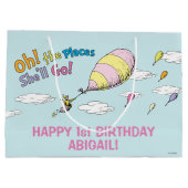 行く場所だ！ – ファースト誕生日ガール ラージペーパーバッグ (裏面)