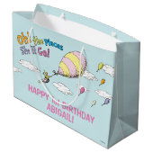 行く場所だ！ – ファースト誕生日ガール ラージペーパーバッグ (裏面アングル)