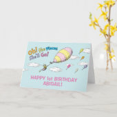 行く場所だ! – 最初の誕生日 カード (黄色い花)