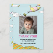 行く場所だ！ – 最初の誕生日 サンキューカード (正面/裏面)