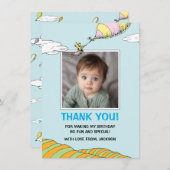 行く場所だ！ – 最初の誕生日 サンキューカード (正面/裏面)