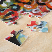 行く場所 – 抽象芸術絵画 ジグソーパズル (側面)