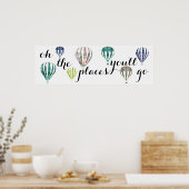 行く場所 |熱気球インスピレーション ポスター (キッチン)