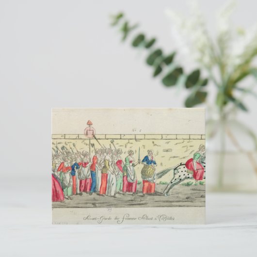 行く女性の高度なガード ポストカード (スタンド正面)